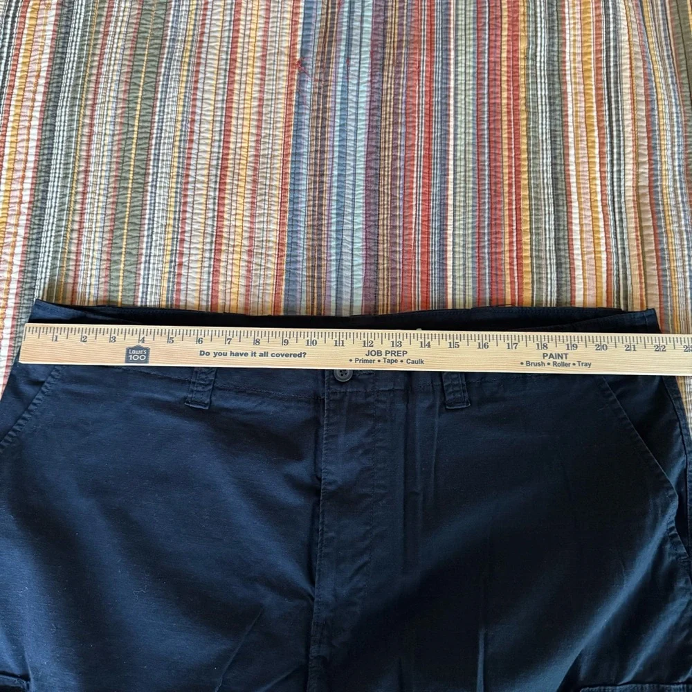 Navy Blue Nautica Stretch Cargo Shorts Men's Big & Tall 44 BG